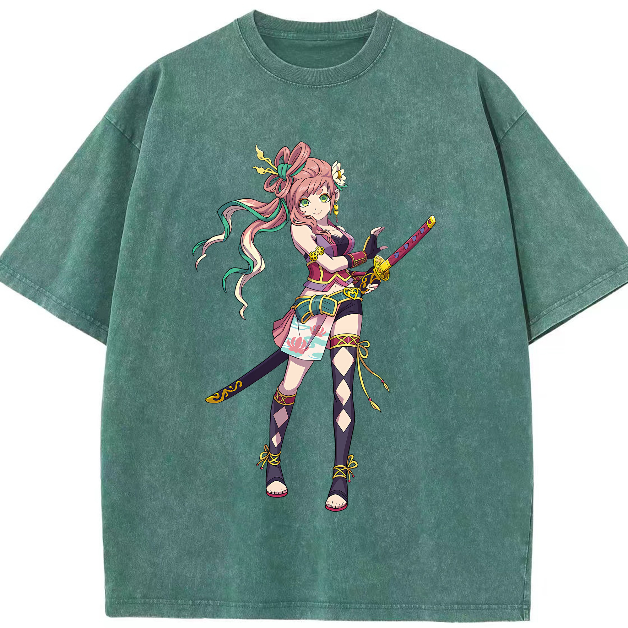 （画像用） 妖怪ウォッチ Yo-kai Watch 綿100% ヴィンテージ風 半袖Tシャツ（フロントプリント）